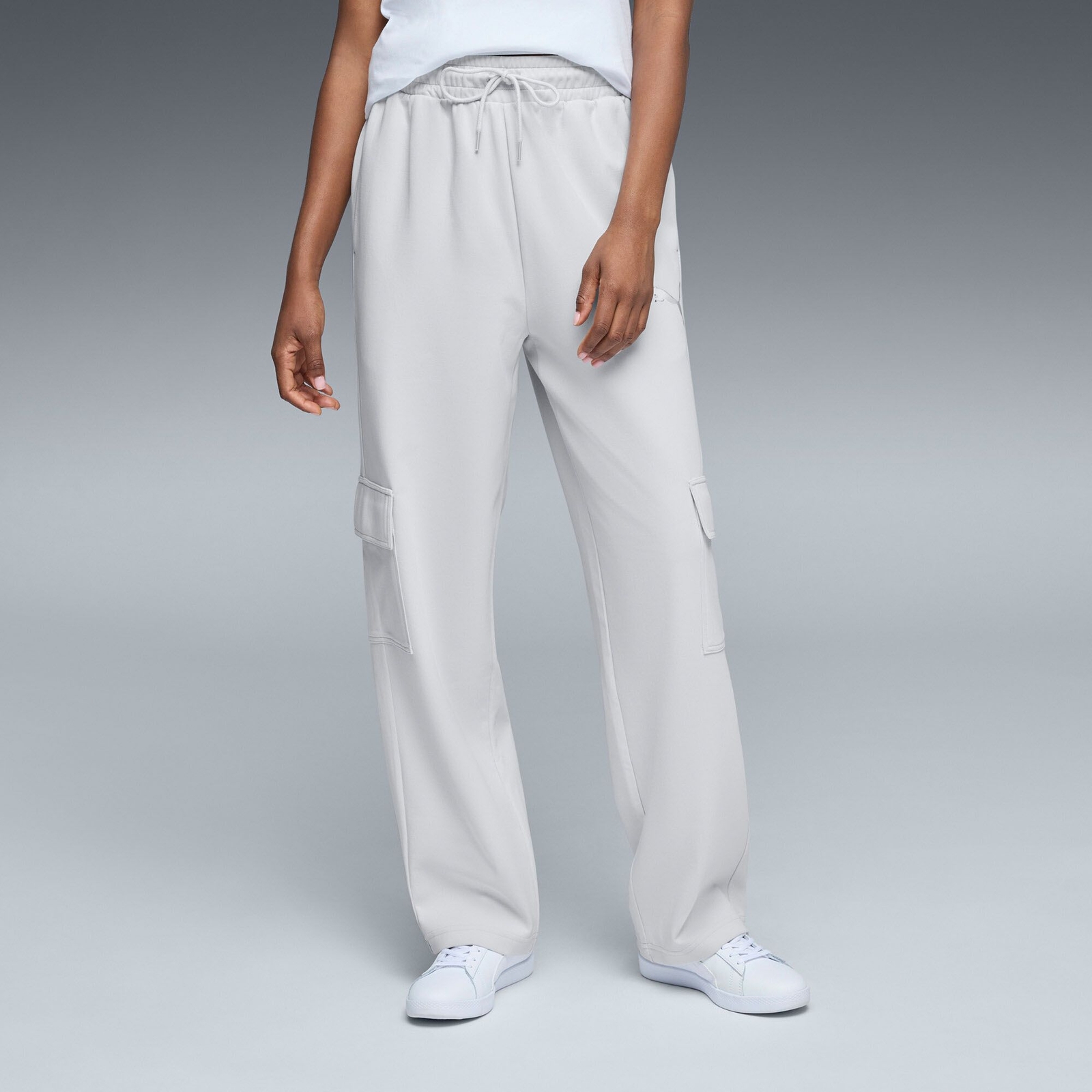 PUMA Men's Sport Relaxed Cargo Pant DK (Size XL) Silver, Poly + Cotton