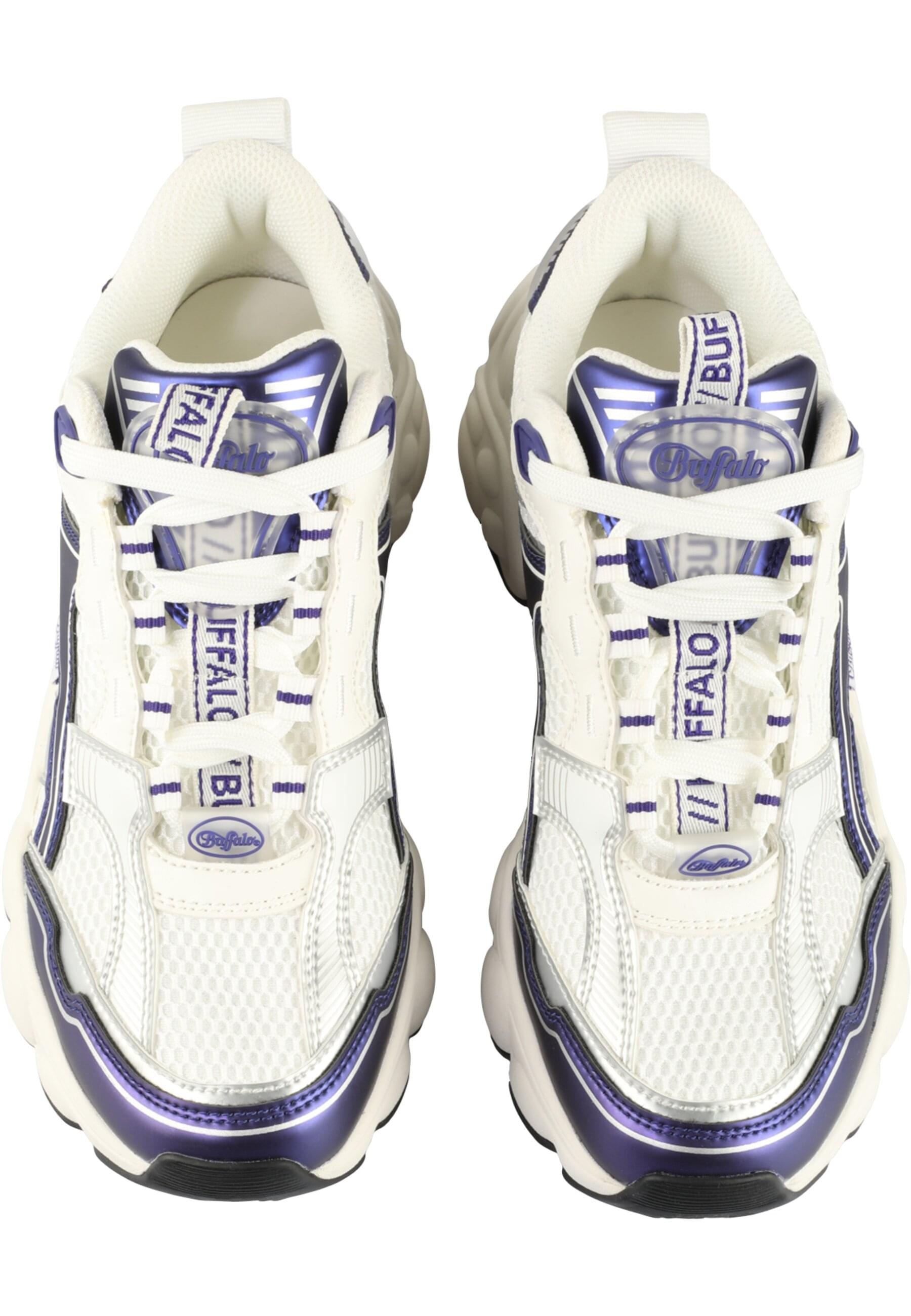 Trainingsschuh BUFFALO "Buffalo CLD RUN JOG", Damen, Gr. 38, weiß, silber, lila, Schuhe