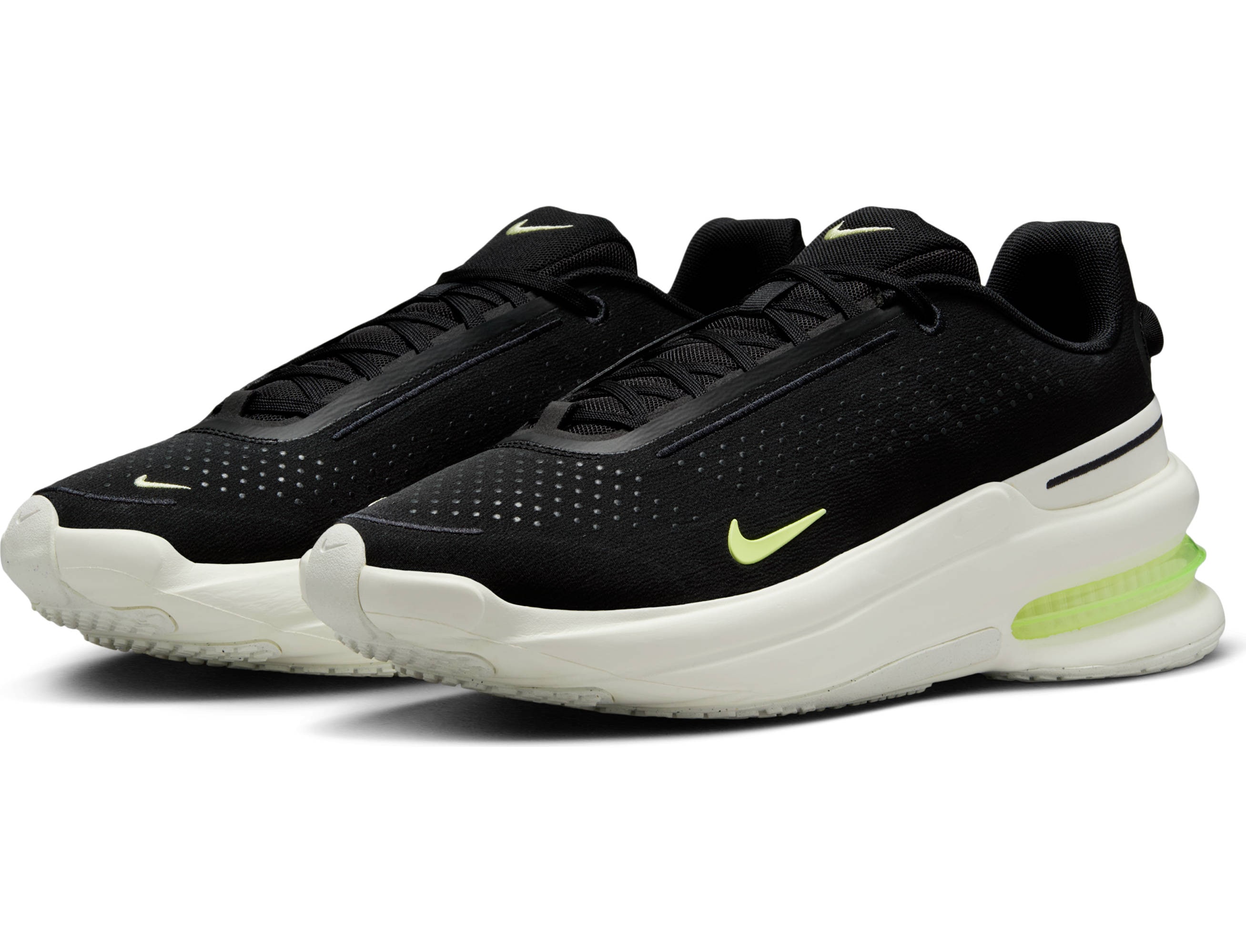 Sneaker NIKE SPORTSWEAR "NIKE AIR ZOOM UPTURN SC", Herren, Gr. 46, schwarz, life lime, sail, Synthetik, Textil, Schuhe Sneaker