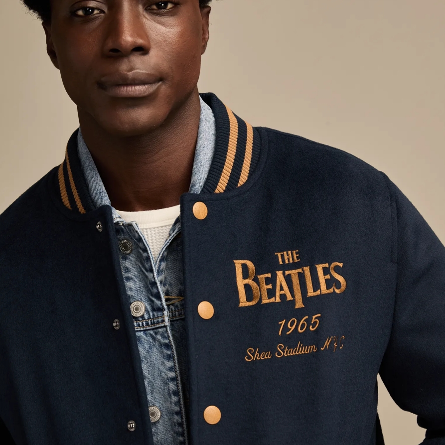 Lucky Brand Beatles Jacket - Men's Clothing Outerwear Jackets Coats in Patriot Blue, Size XL