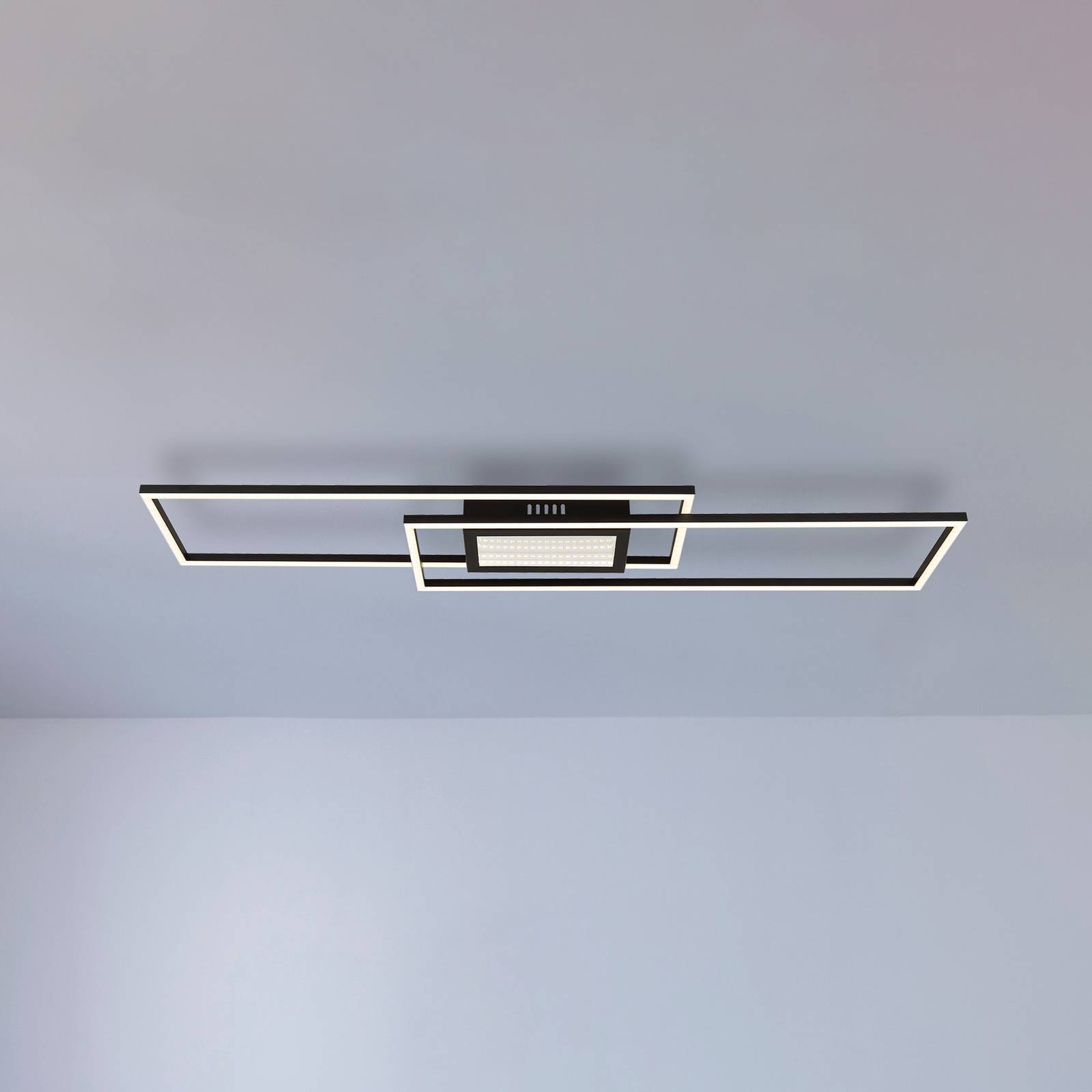 Globo LED Deckenlampe Saunders, dimmbar, für Wohn- / Esszimmer, Aluminium, Modern, LED Deckenleuchte