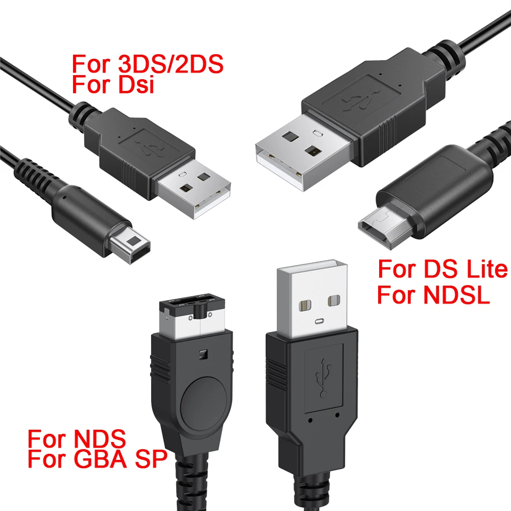 USB Ladegerät Kabel Für Nintendo S Lite DSL NDSL Daten Lade Power Kabel Für NDSi 3DS Neue 3DS XL LL Neue 2DS XL NDS GBA SP Image