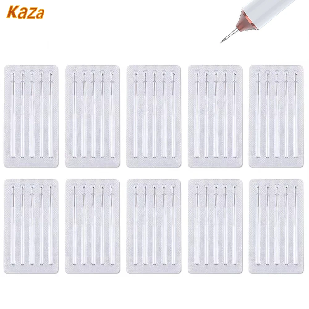 100/50 stücke Plasma Stift Ersetzen Nadeln Spitze Für Haut Dark Spot Remover Maulwurf Tattoo Entfernung Maschine Gesicht Schönheit pflege Werkzeug Teile Image