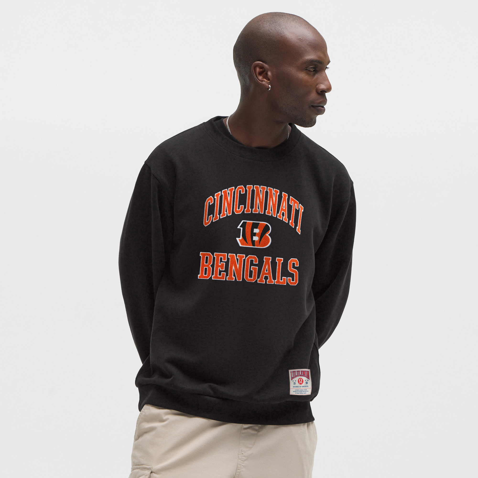 lululemon Herren-Sweatshirt „Cincinnati Bengals Steady State“ in Schwarz Image