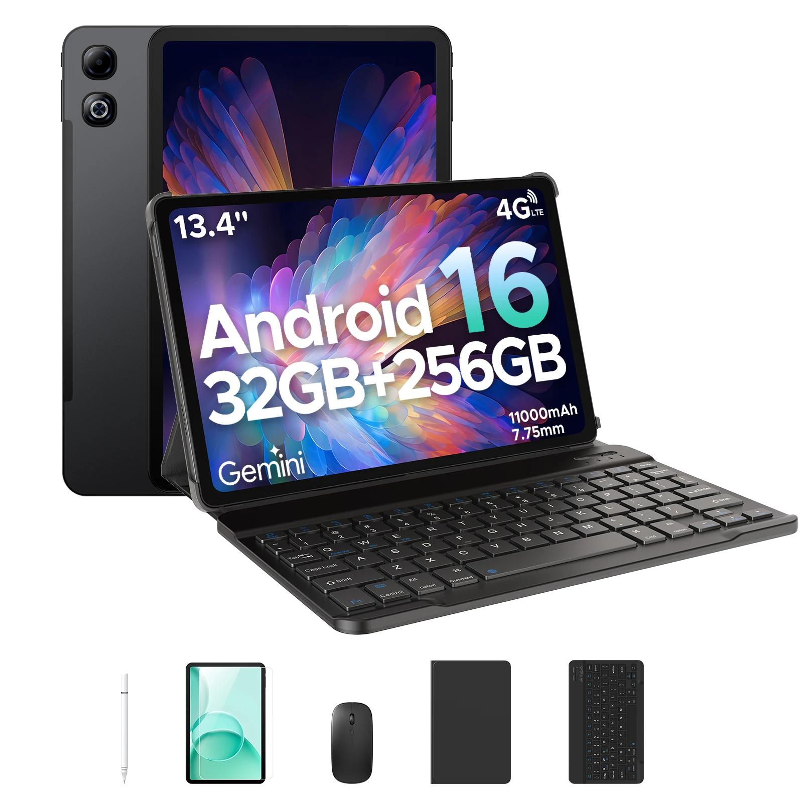 DOOGEE Tab G6 Max Tablet Android 16 32 GB + 256 GB 13,4'' 90 Hz Display 11000 mAh Akku 7,7 mm ultradünn UNISOC T7280 Widevine L1 Image