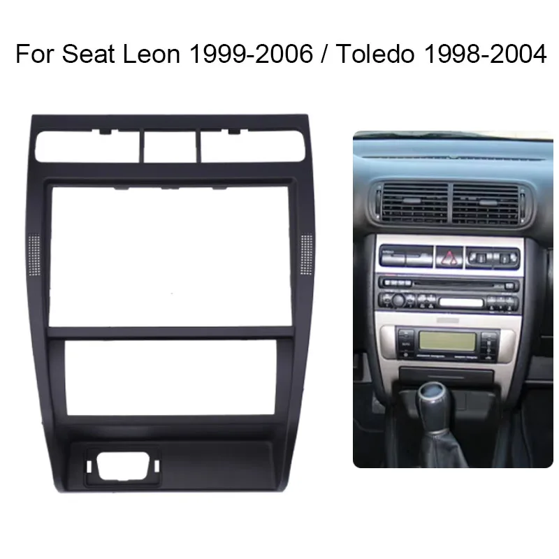 Auto Radio Rahmen Kit Für Seat LEON 1999-2006 / Toledo 1998-2004 Auto GPS Navigation Installieren Panel fascia Montieren Trim Lünette Image