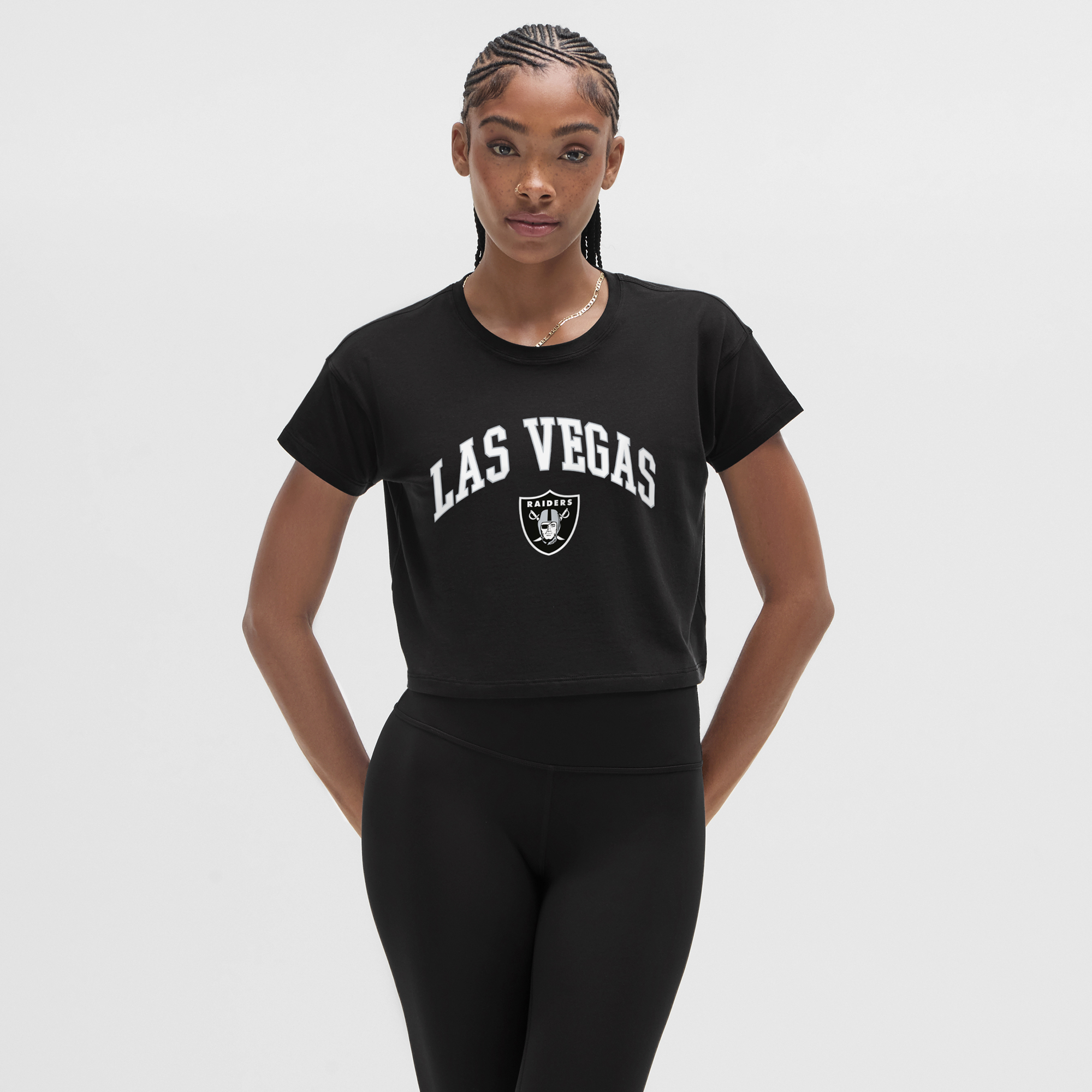 Schwarzes lululemon Las Vegas Raiders Cates T-Shirt für Damen Image
