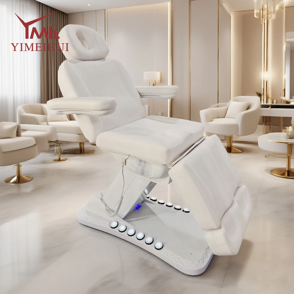 YMH – équipement de salon, civière de relaxation corporelle, thérapie, spa de beauté, éponge à rebond élevé, lit de massage de beauté en cuir