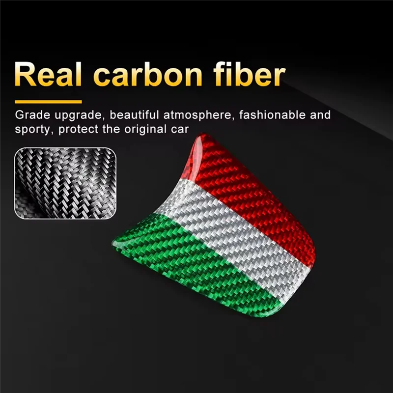 Pour Fiat 500 housse de volant pour Fiat 500 fibre de carbone pour Abarth 595 garniture intérieure Accessories-AD39