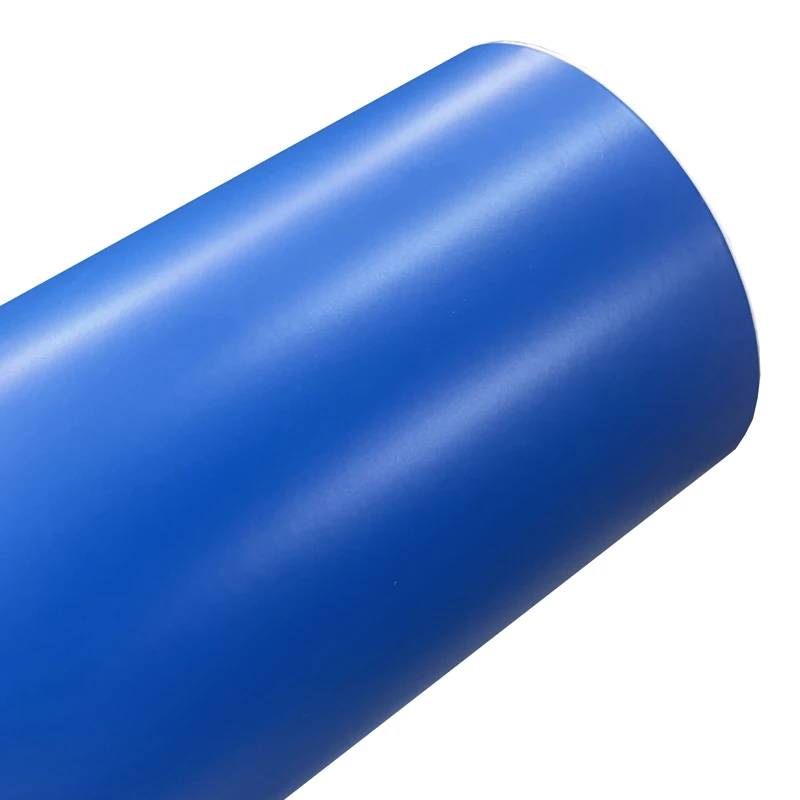 Premium Matte Dunkelblaue Vinyl Wrap Film Rolle Selbstklebende Aufkleber Auto Wrapping Folie mit Air Release Bubble Free Image