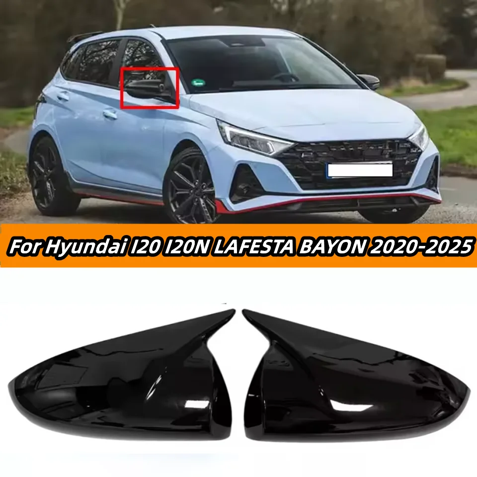 Per Hyundai I20 I20N LAFESTA BAYON 2020-2025 Copertura dello specchietto retrovisore Tappi dello specchio laterale Copertura dello specchio retrovisore Trim Accessori auto
