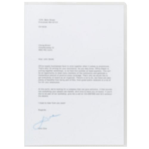 Viking Economy Sichthüllen DIN A4 Transparent PP (Polypropylen) 90 Mikron 100 Stück Image