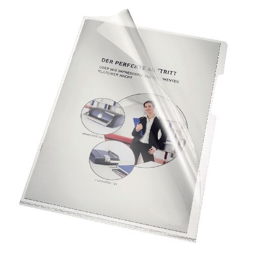 Bene Klarsichthülle DIN A4 Transparent PVC (Polyvinylchlorid) 150 Mikron 100 Stück Image