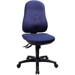 TOPSTAR Support SY Ergonomischer Bürostuhl Synchronmechanismus Ohne Armlehnen Höhenverstellbarer Sitz Blau 110 kg Image