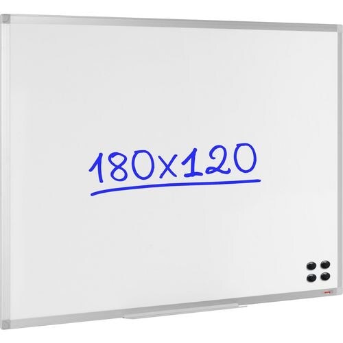 Viking Whiteboard Wandmontiert Magnetisch Emaille Einseitig 180 (B) x 120 (H) cm Image
