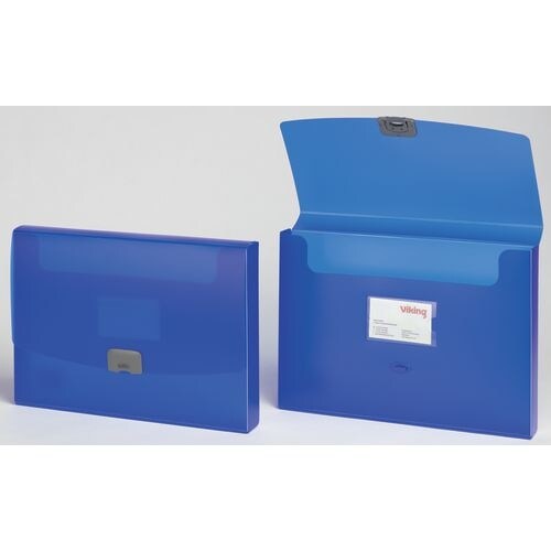 Viking Archivbox 1434617 DIN A4 PP (Polypropylen) N/A 34 (B) x 2,5 (T) x 25 (H) cm Blau 2,5 cm Image