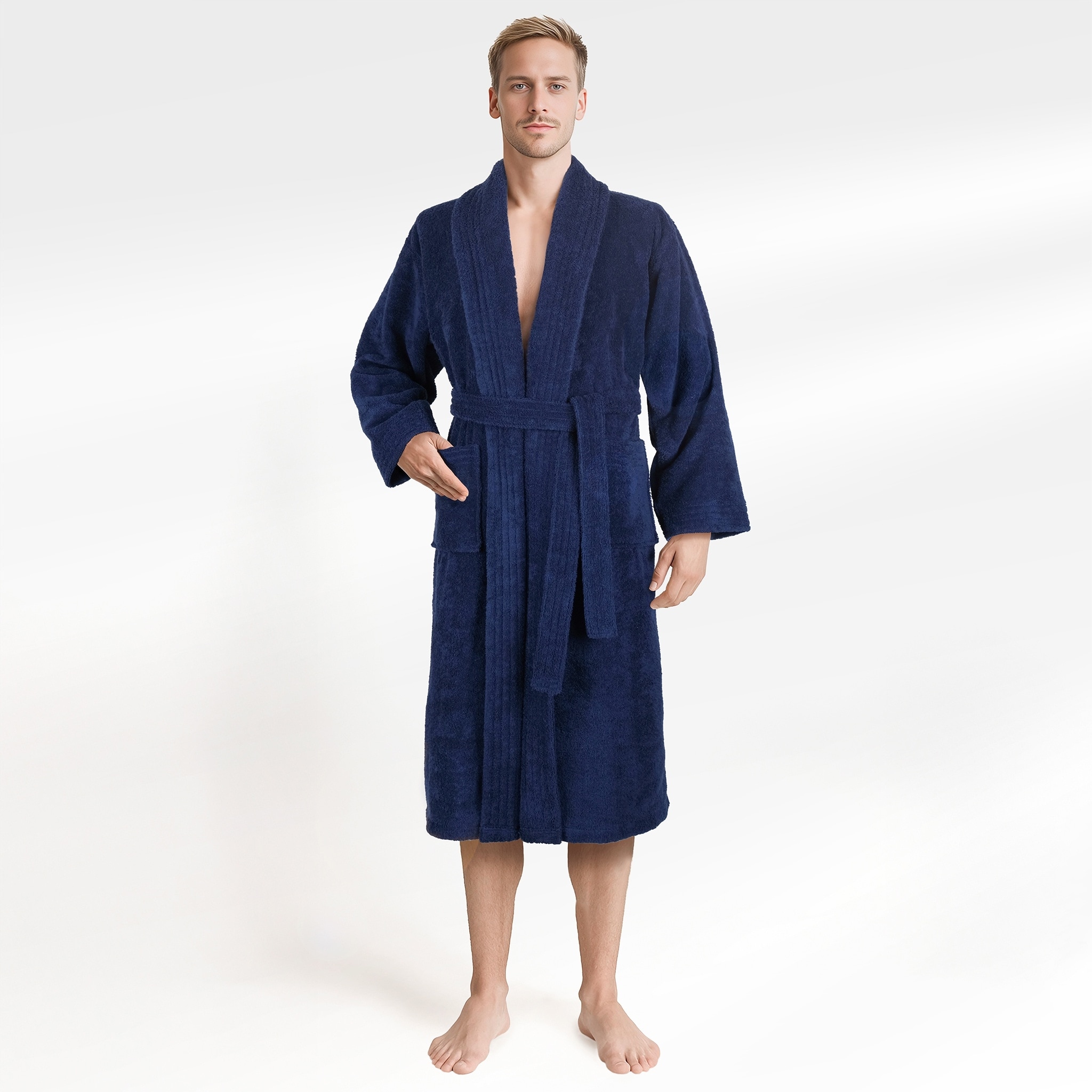 American Soft Linen Cotton Turkish Bathrobes Soft Absorbent Men Robes