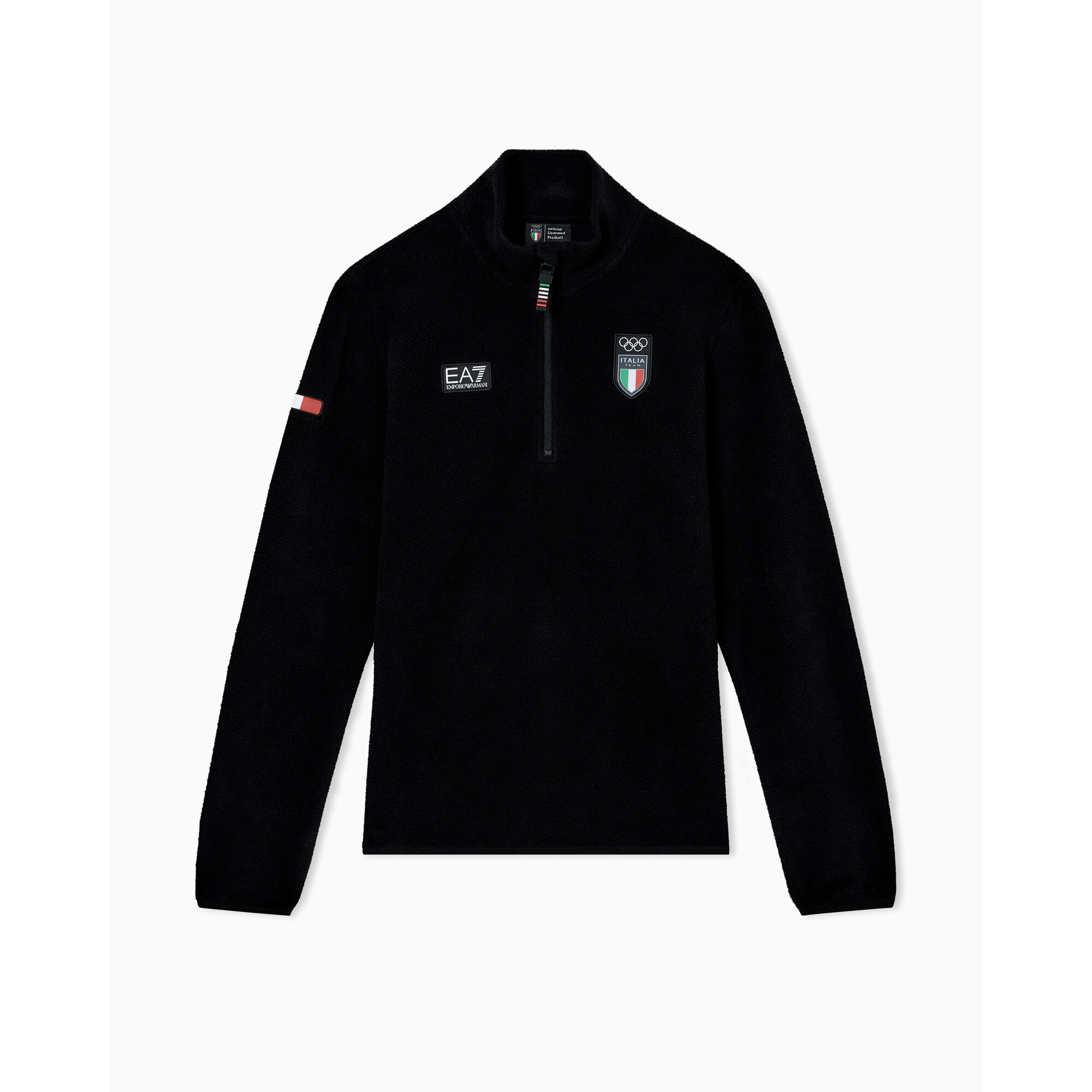 Team Italien EA7 Emporio Armani Polarfleece – Schwarz – Damen Image