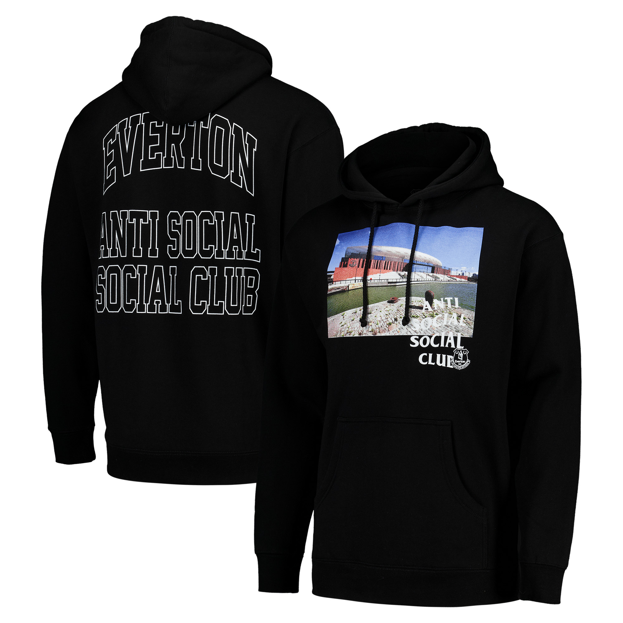 Everton x ASSC Stadion-Hoodie – Schwarz Image