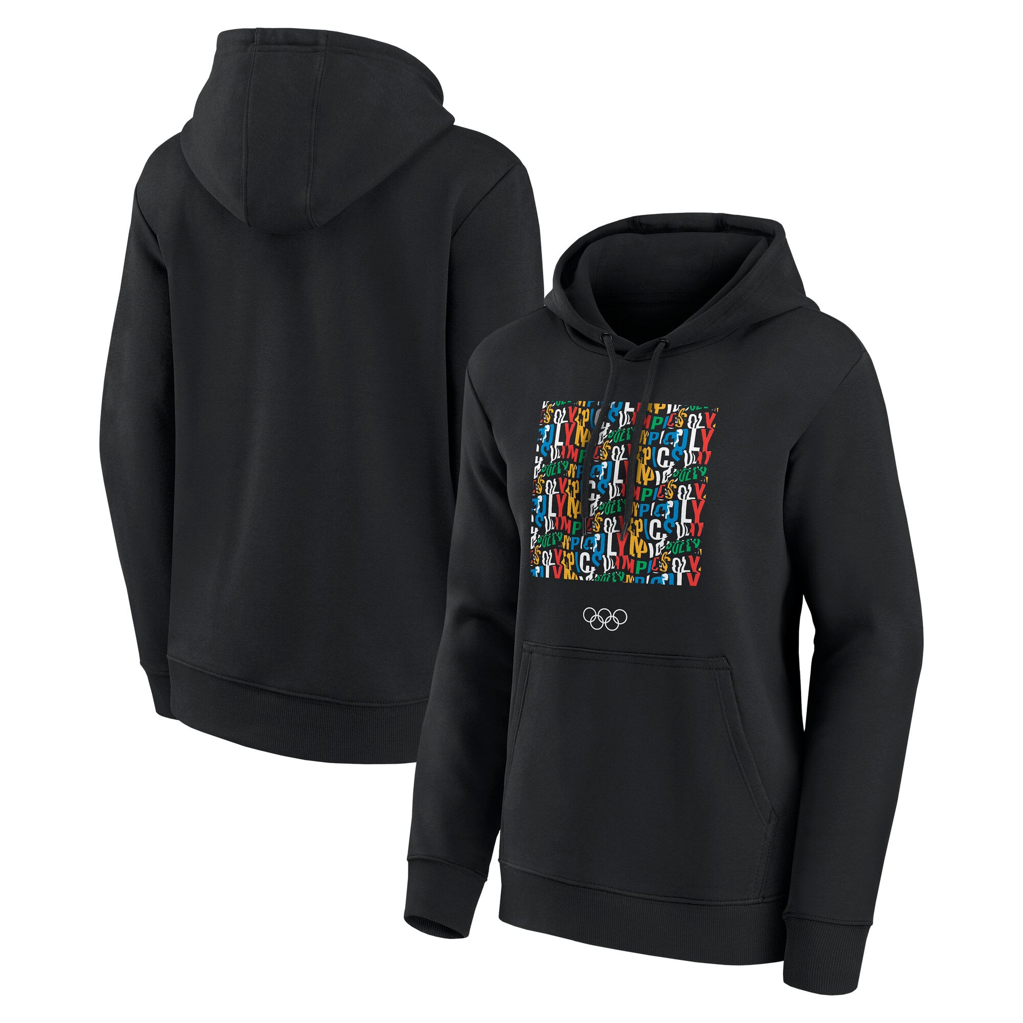 The Olympic Collection Grafik Hoodie - Schwarz - Damen