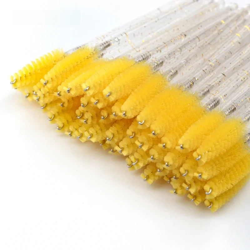 50 Stück Wimpernpinsel, Verlängerung, Mascara, falsche Wimpern, Augenbrauen-Applikator, Zauberstäbe, Werkzeuge, Pinsel, Spooler, Wimpern, kosmetisches Werkzeug Image