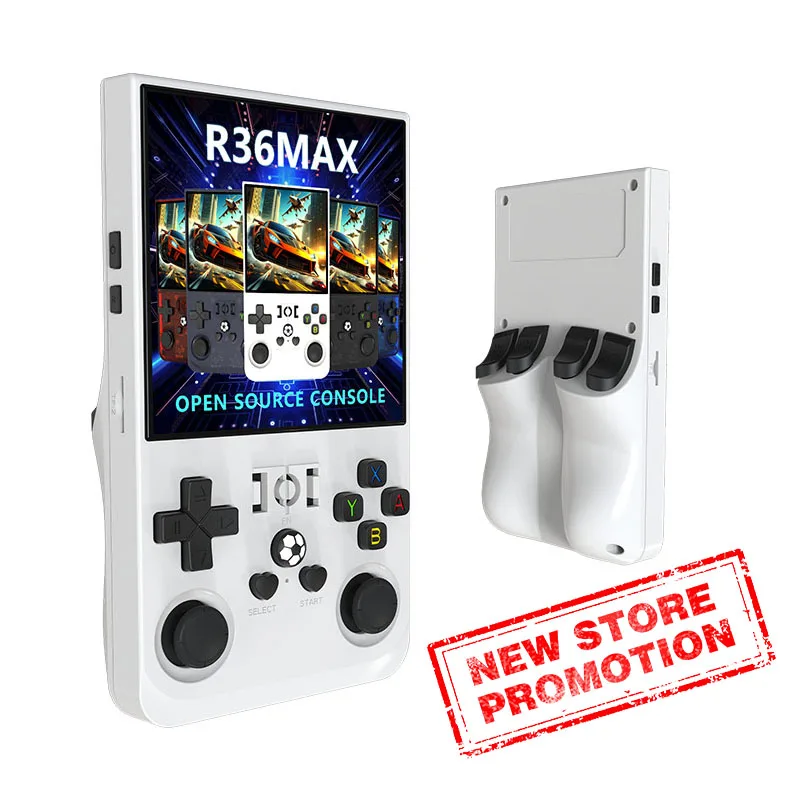 Retro Handheld Spielkonsole Linux System 4,0 Zoll IPS Bildschirm Open Source R36MAX Tragbare Video Player Kinder Geschenk Image