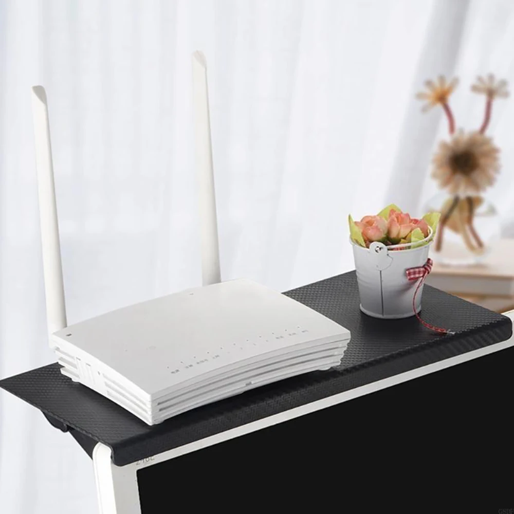 Home Organizer Einstellbare TV Bildschirm Top Regal Rack Computer Monitor Desktop Display Stand TV Rack Router Lagerung Rack Halter