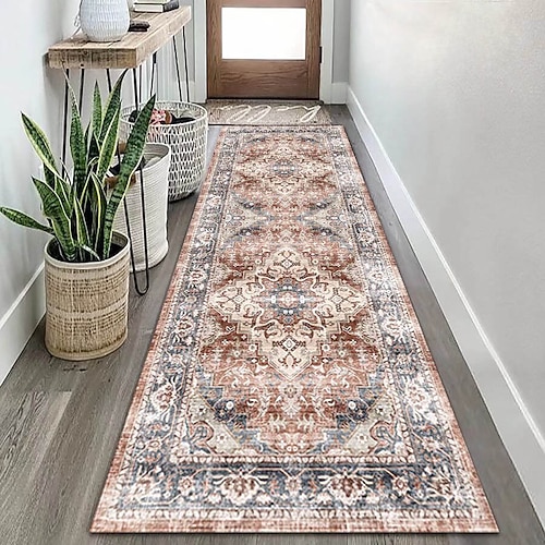 Bereichsteppich für Flur Küche Eingangsbereich Wohnzimmer Schlafzimmer Hotelflur volle Abdeckung weich rutschfest langlebige Bodenmatte Teppich Upgrades Wohnkultur Image