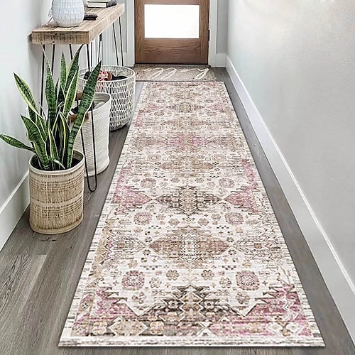 Bereichsteppich für Flur Küche Eingangsbereich Wohnzimmer Schlafzimmer Hotelflur volle Abdeckung weich rutschfest langlebige Bodenmatte Teppich Upgrades Wohnkultur Image