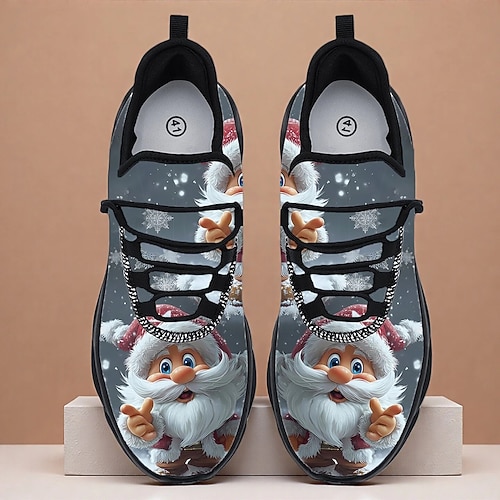 Weihnachtselfen-Sneaker für Herren – verspieltes Design mit festlichem Flair, ideal für die Freizeit und Feiertage Image