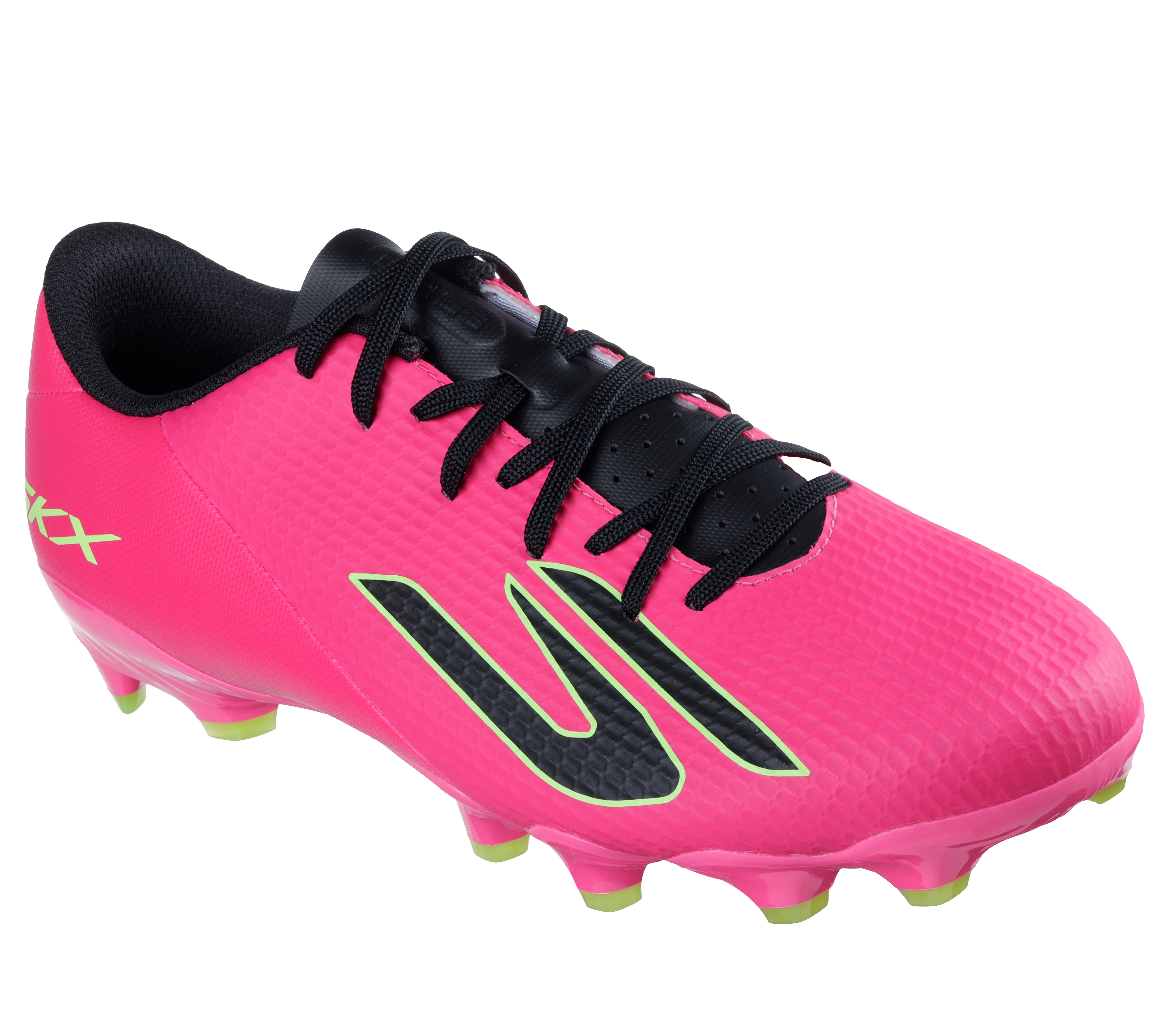 Fußballschuh SKECHERS "GOLD FG, Go Soccer Mens, Skechers Skx_2 Academy Fg", Herren, Gr. 44, pkbk pink, Lederimitat, Schuhe Fußballschuh, Sportschuh, Naturrasenschuh mit Stollen