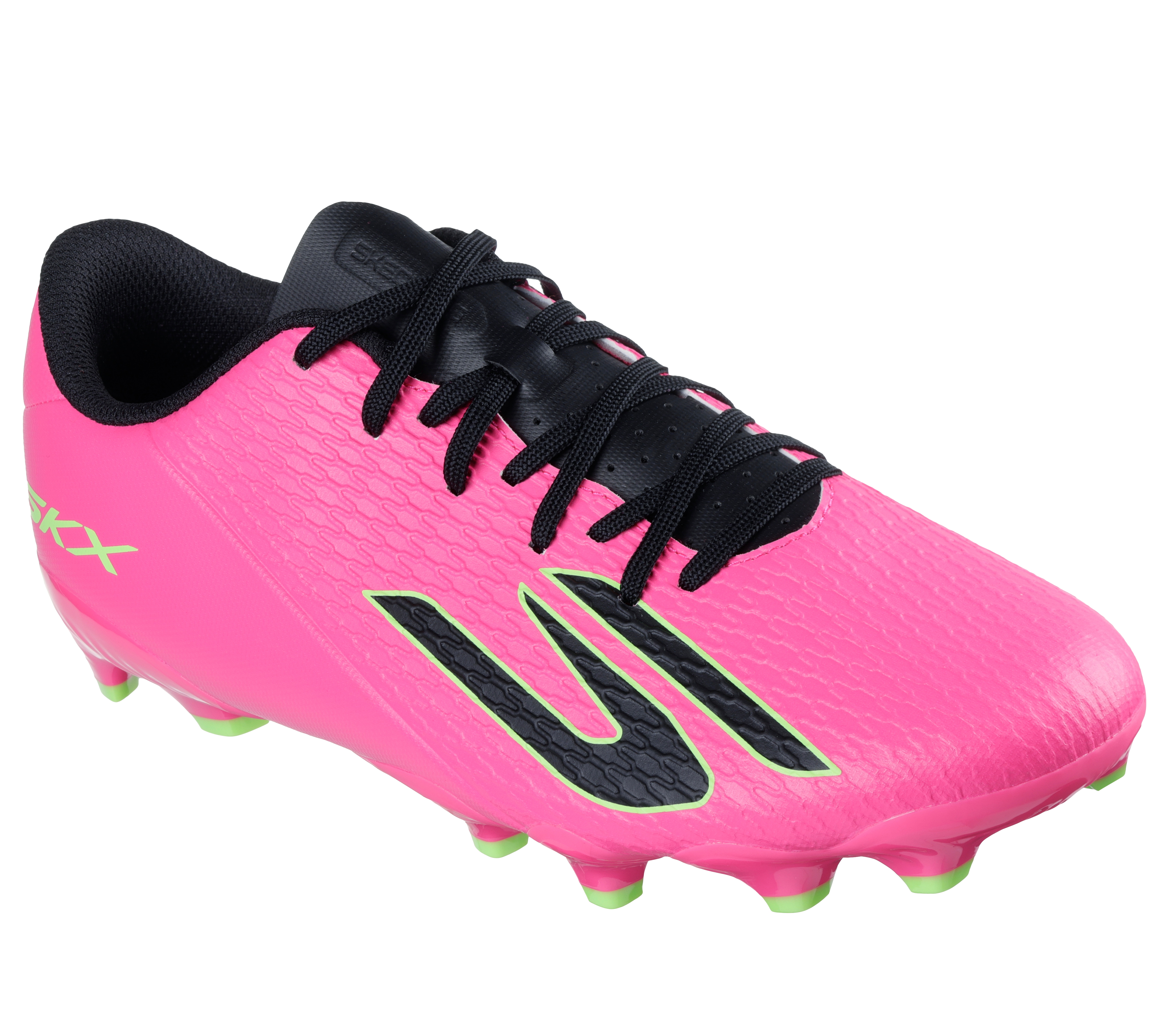 Fußballschuh SKECHERS "CLUB MG, Go Soccer Mens, Skechers Skx_2 Club Mg", Damen, Gr. 44, pkbk pink, Lederimitat, Schuhe Fußballschuh, Kunstrasenschuh, Rasenschuh bietet überlegen Traktion
