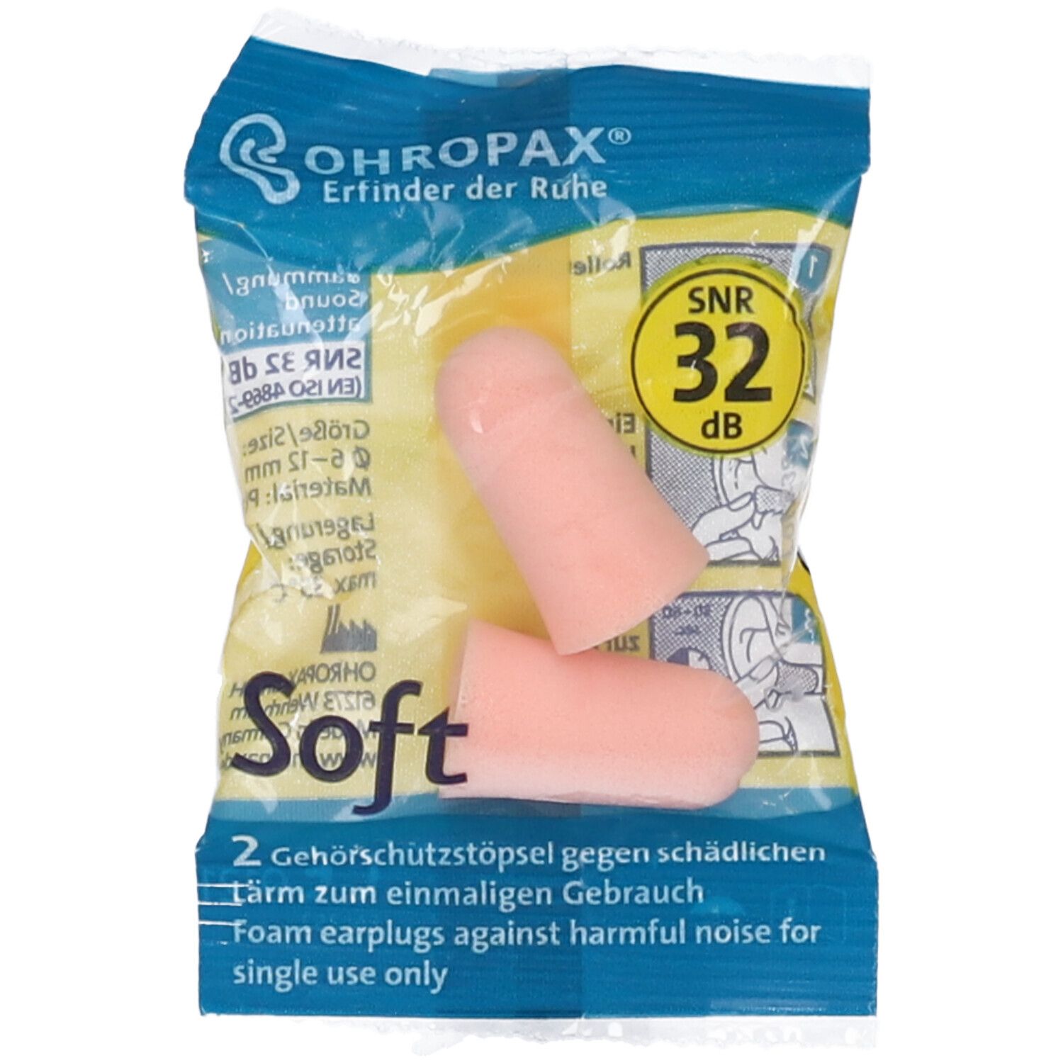Ohropax Soft Tappi Auricolari 1 pz per le orecchie