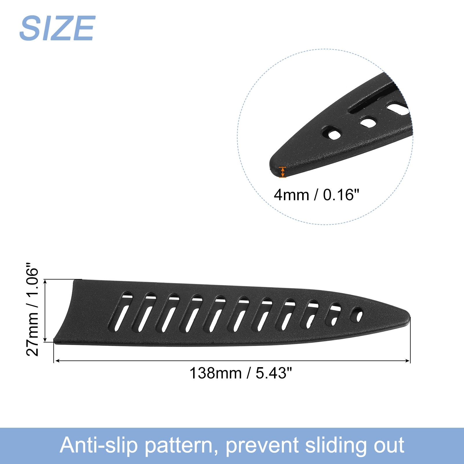 Knife Cover Sleeves Blade Edge Guards for Knife Blade Edge Protector Cover Universal Knife Sheath for Kitchen,