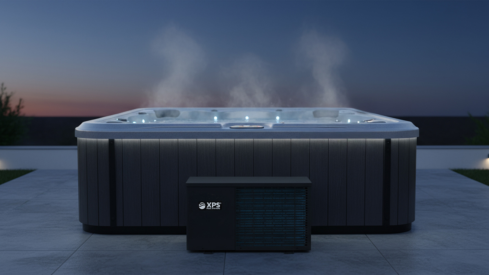 Wärmepumpe für Whirlpool XPS-60 6KW, bis -15 Grad, COP 10 | Hocheffizient & extrem leise | Für Whirlpools & Spas bis 17 m³ Image