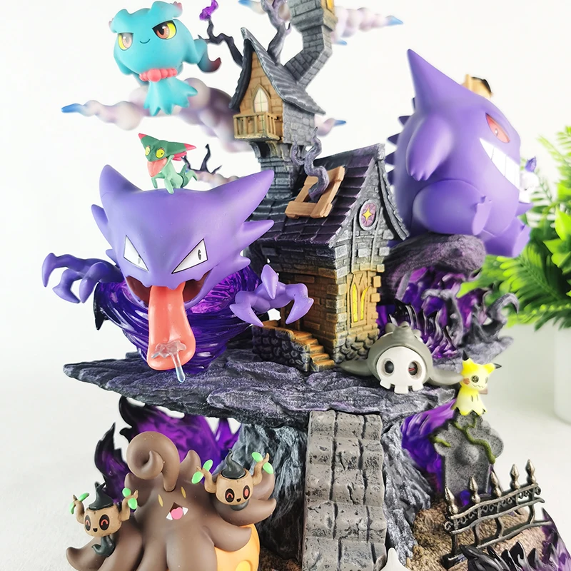 2025 Nuovo In Magazzino 31 centimetri Anime Pokemon Gengar Ghost Claw Action Figure Gioco Statua In Pvc Da Collezione Kawaii Modello Regali Bambole Giocattoli
