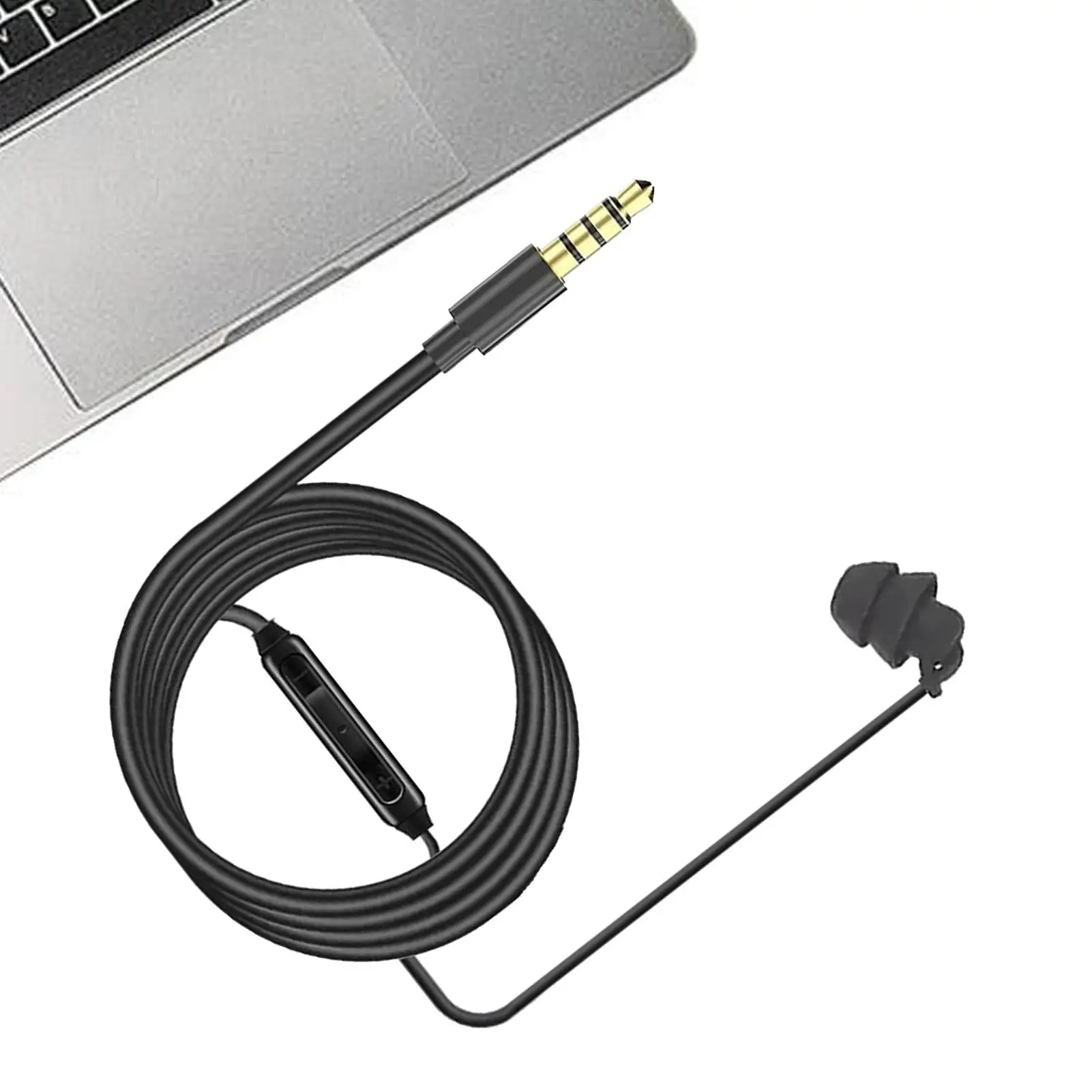 Cuffie auricolari single face da 3,5 mm Cuffie cablate Senza microfono Tappi per le orecchie mono Cuffie cablate Tipo C Cuffie singole