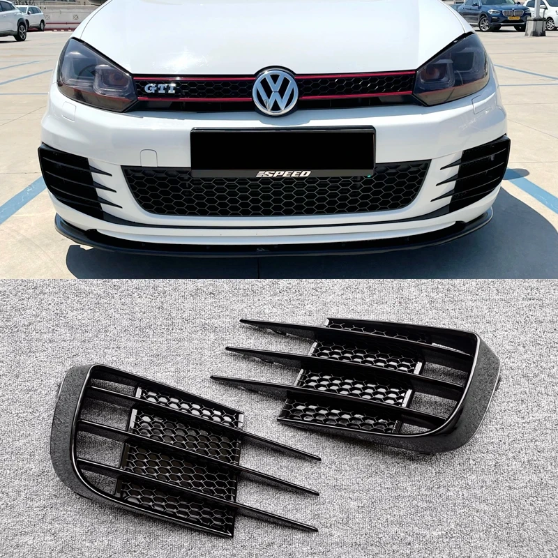 Copertura della luce della lampada Sport per VW Volkswagen Golf 6 MK6 VI GTI GTD R20 da 2008 a 2013 copertura del fendinebbia anteriore griglia del paraurti