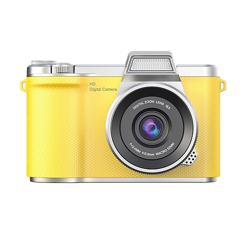 Telecamera CCD portatile HD 1080p con obiettivo 4k e schermo ribaltabile Batteria ai polimeri di litio ricaricabile tramite USB per principianti vlog di viaggio - regalo perfetto per Natale