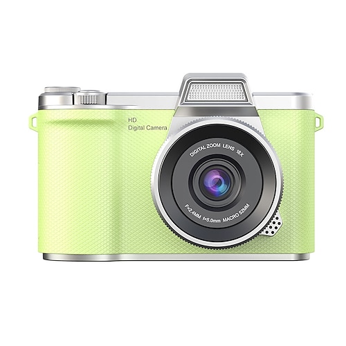 Telecamera CCD portatile HD 1080p con obiettivo 4k e schermo ribaltabile Batteria ai polimeri di litio ricaricabile tramite USB per principianti vlog di viaggio - regalo perfetto per Natale