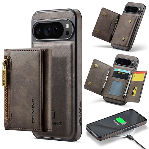 telefono Custodia Per Google Pixel 10 Pro XL Pixel 10 Pro Pixel 9 Pro Pixel 9 Pro XL Pixel 8 Pro Pixel 8 Pixel 9 Copertura Posteriore Resistente agli urti Retrò TPU PC Pelle PU