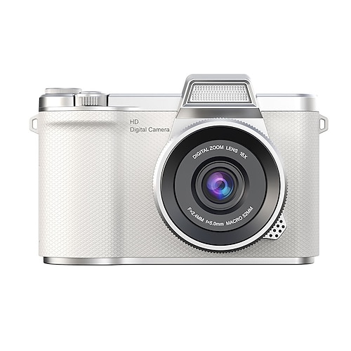 Telecamera CCD portatile HD 1080p con obiettivo 4k e schermo ribaltabile Batteria ai polimeri di litio ricaricabile tramite USB per principianti vlog di viaggio - regalo perfetto per Natale