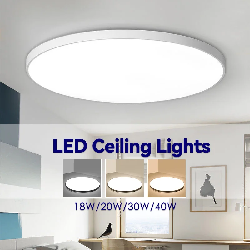 LED-Deckenleuchte, Badezimmer-Leuchten, 30 W, Wandleuchte, moderne LED-Küchenleuchte für Zimmer, Schlafzimmer, Innenbereich, ultradünne Deckenleuchte