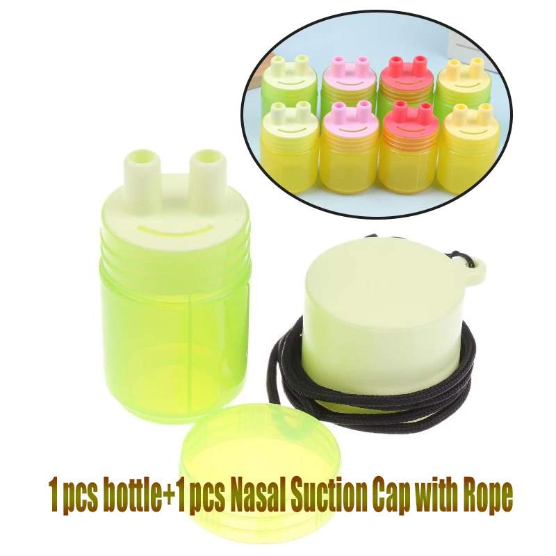 1set Kräuter Inhalant Inhalator ACC Zwei Nasenlöcher Sticks Inhalator Rohre Kappe Tragbare Wiederverwendbare Nasen Inhalator Nasen Saug Kappe Flasche Image