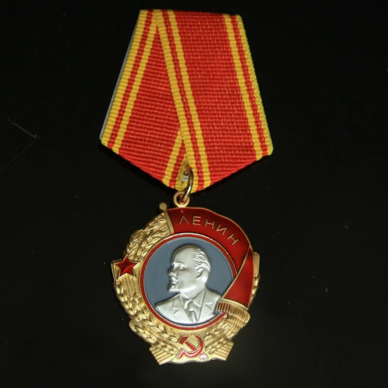 Der sowjetische Orden der Lenin-Militärmedaille, russische Militärmedaille, CCCP-Abzeichen