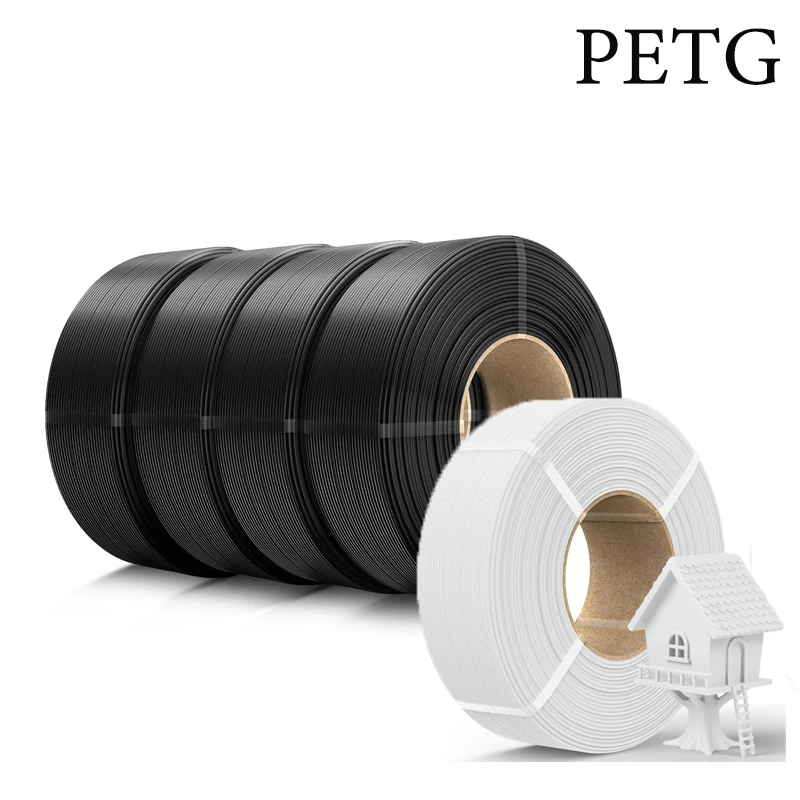 JAYO PETG 3D-Filament 2 kg/5 kg Petg 3D-Drucker Zubehör 1,75 mm Materialien für 100 % keine Blase und FDM für 3D-Druck DIY-Geschenk Image