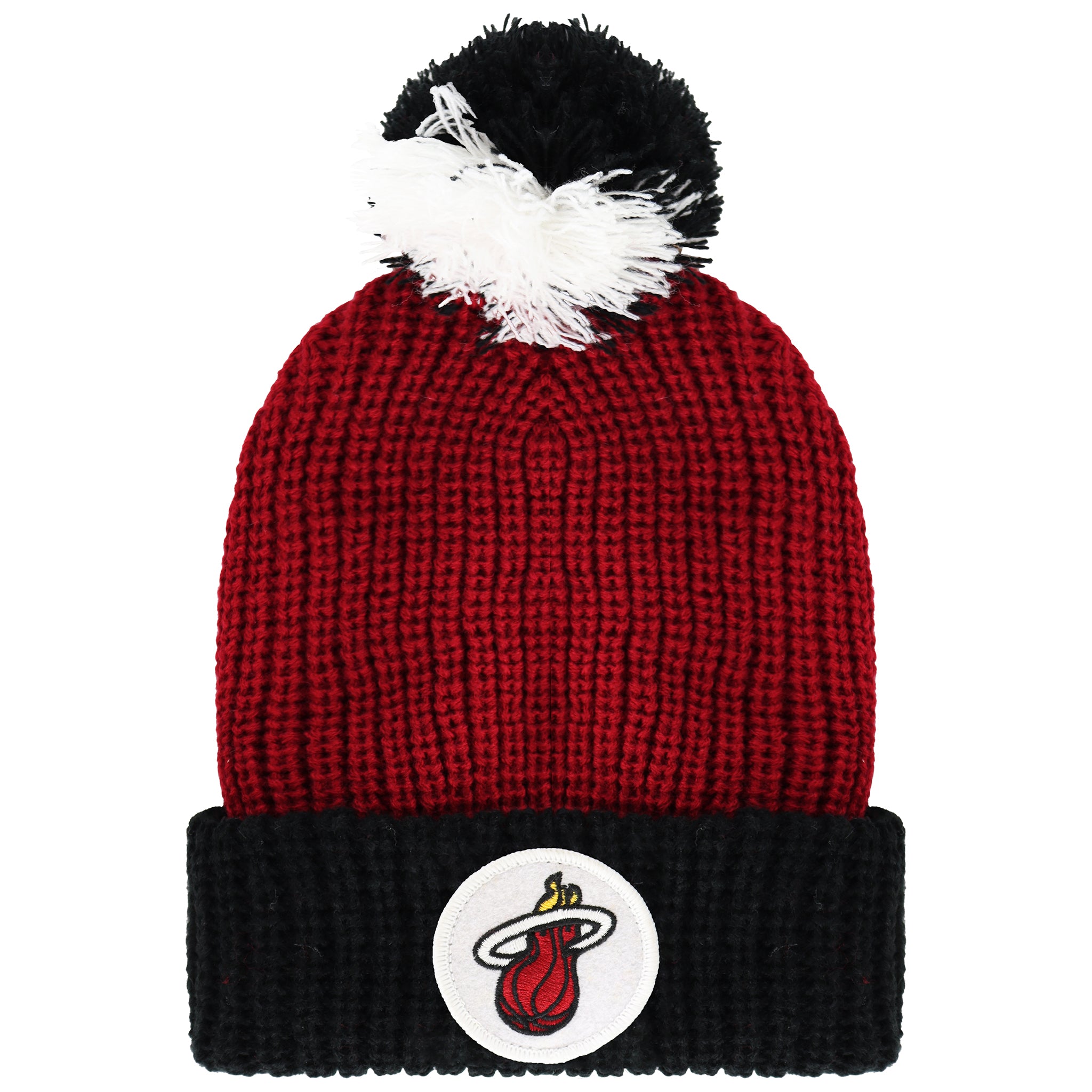 Mitchell & Ness NBA Miami Heat Schwarz/Rote Mütze Image