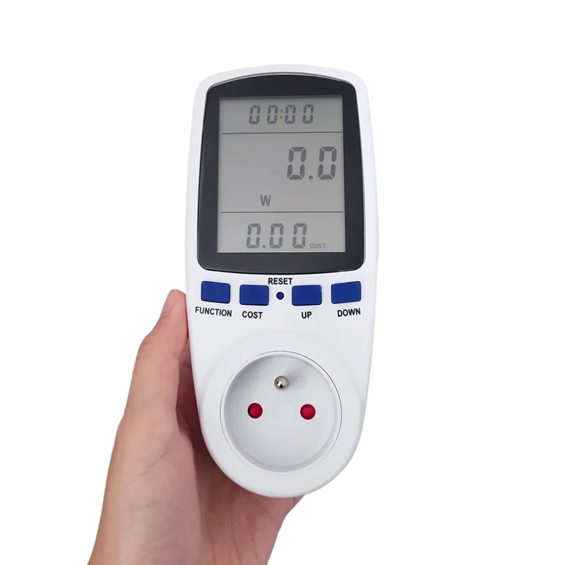 Intelligenter Wechselstrom-Leistungsmesser, Wattmeter-Buchse, Strommessbuchse, Abrechnungssteckdose, Leistungsmonitor, US/UK/EU/AU/FR Image