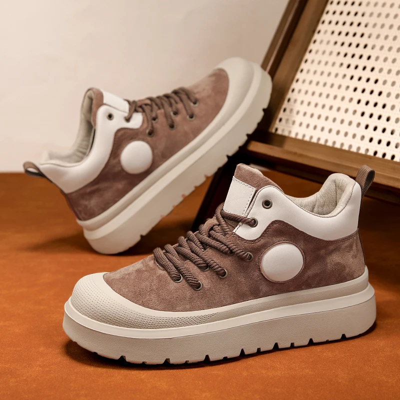 Freizeitschuhe für Herren im Frühling und Herbst, Herrenschuhe aus Leder, Outdoor-Sportschuhe, Straßensneaker, Arbeitsschuhe, Herrenschuhe