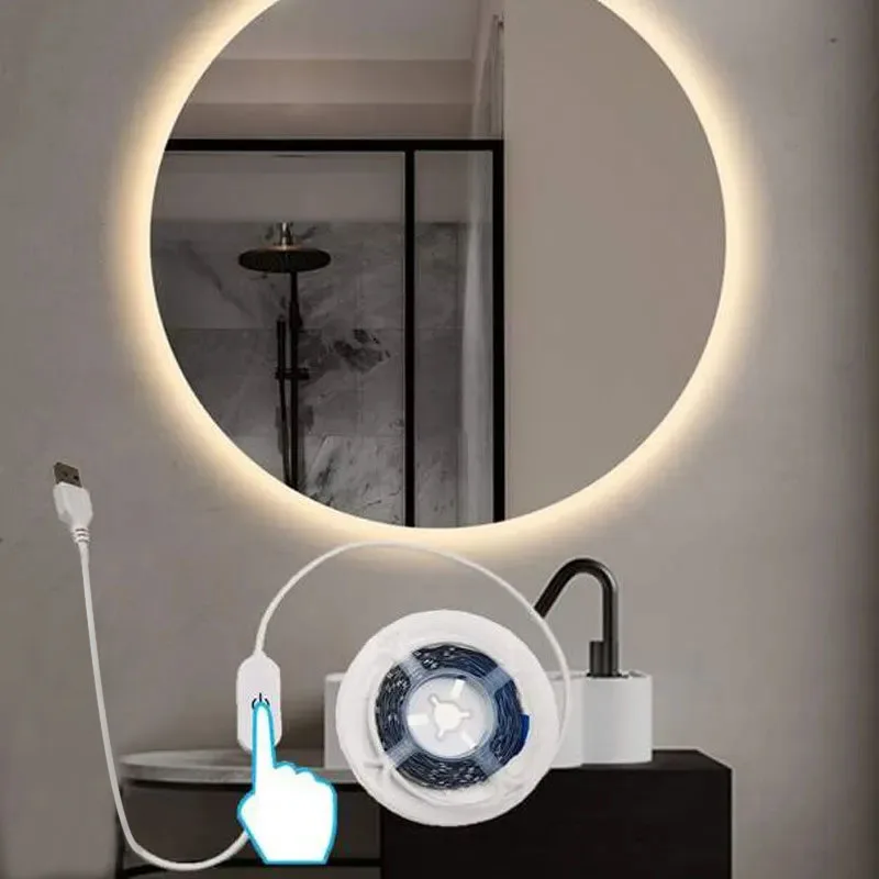 1m/3m/5m USB-LED-Licht leiste 5V 30leds/m 2835 dimm bares flexibles Lampen band für TV-Hintergrund beleuchtung Raum Küche Beleuchtung Lampe Dekoration